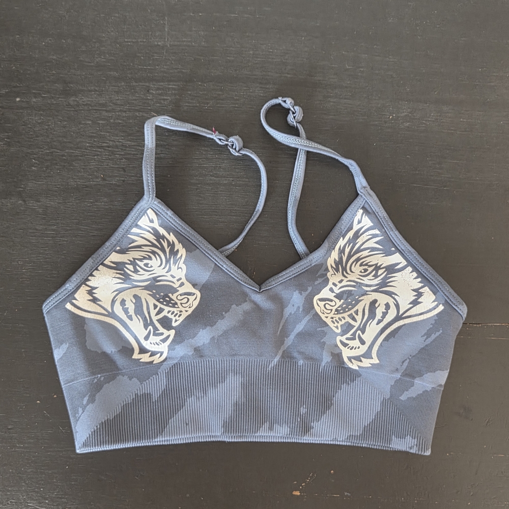 Darc Sport Blue Graphic Sports Bra